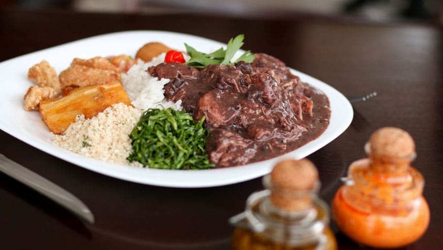 View of a Brazilian Cuisine on a table