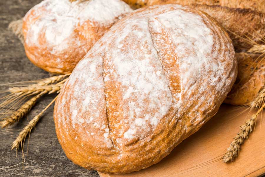 Two sourdough bread