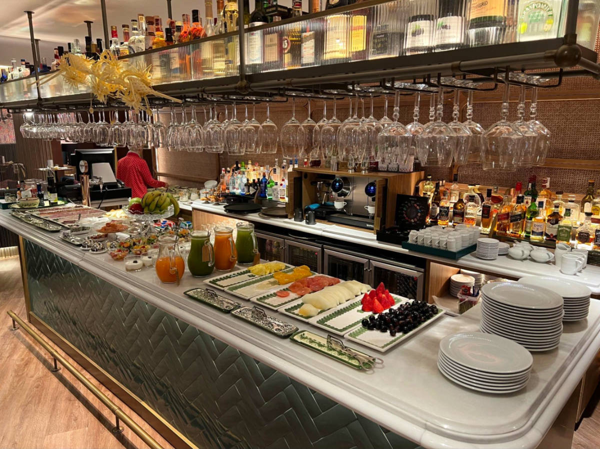 Breakfast buffet selections at Querencia