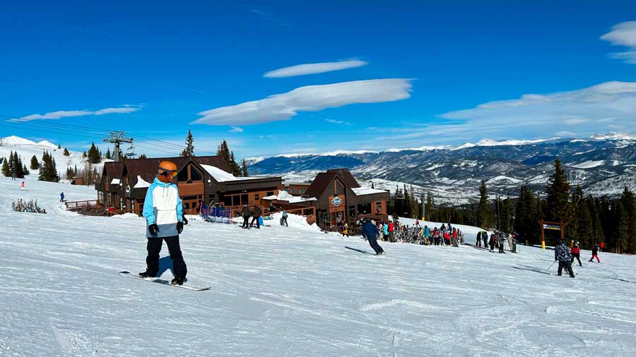 People enjoying skiing at Breckenridge Ski Resort