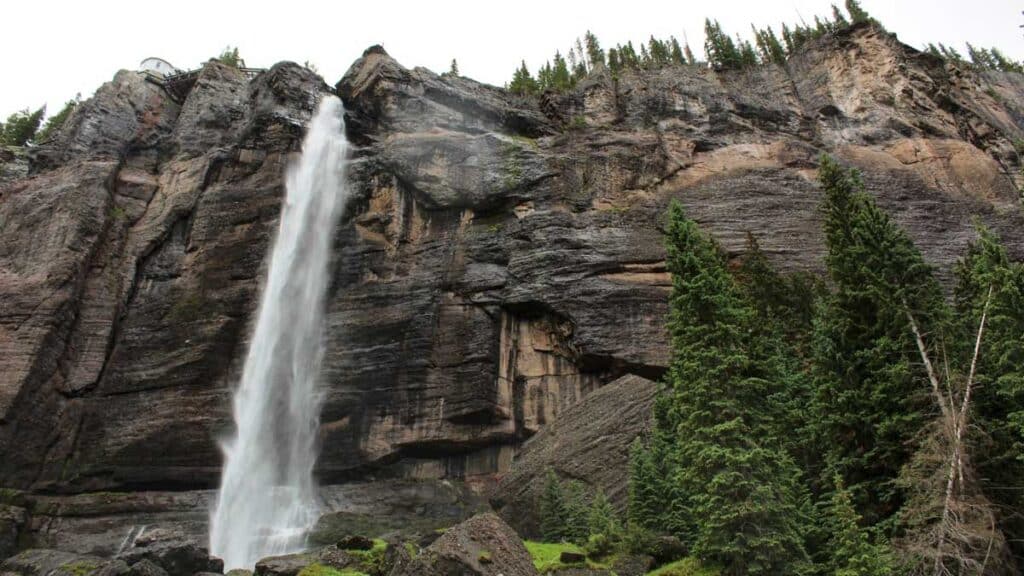 Scenic view of the Bridal Veil Falls