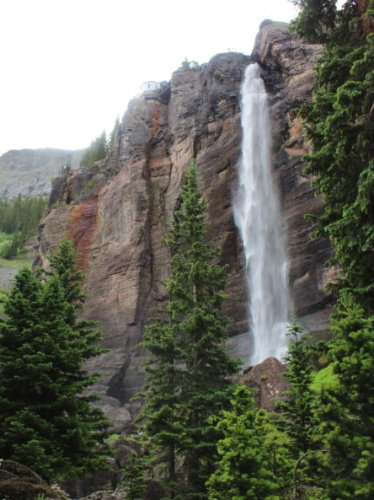 View of Bridal Veil Falls in Colorado