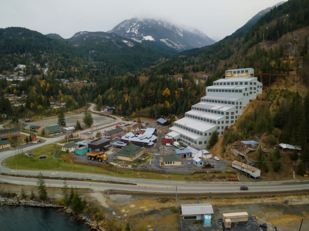 Aerial view of Britannia Mine Museum