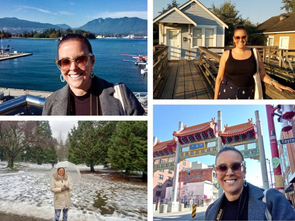 A photo collage of British Columbia writer