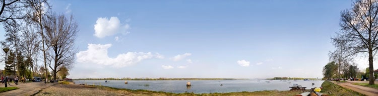 View of river in Zemunski Park