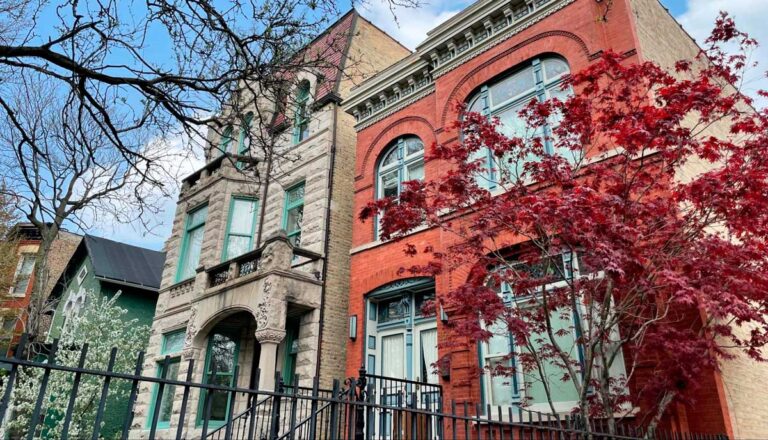 View of a house exterior in Chicago