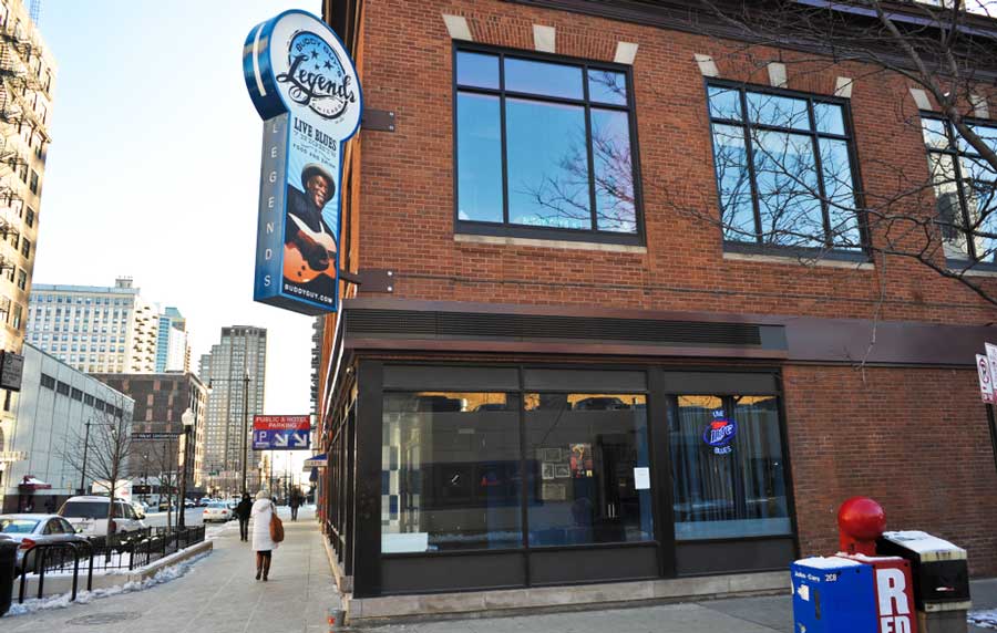 The Buddy Guy’s Legends signage from the outside