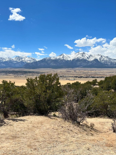 Blue sky over the scenic view in Buena Vista
