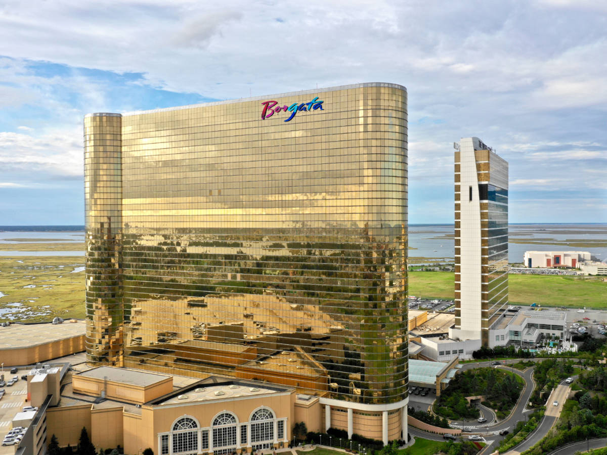 View of the Borgata Hotel building in Atlantic City