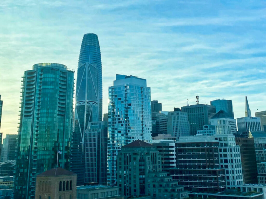 View of the skyscrapers at The Financial District