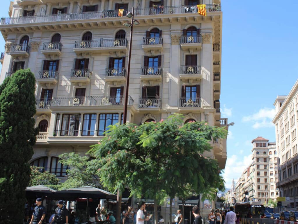 View of architectures in Barcelona