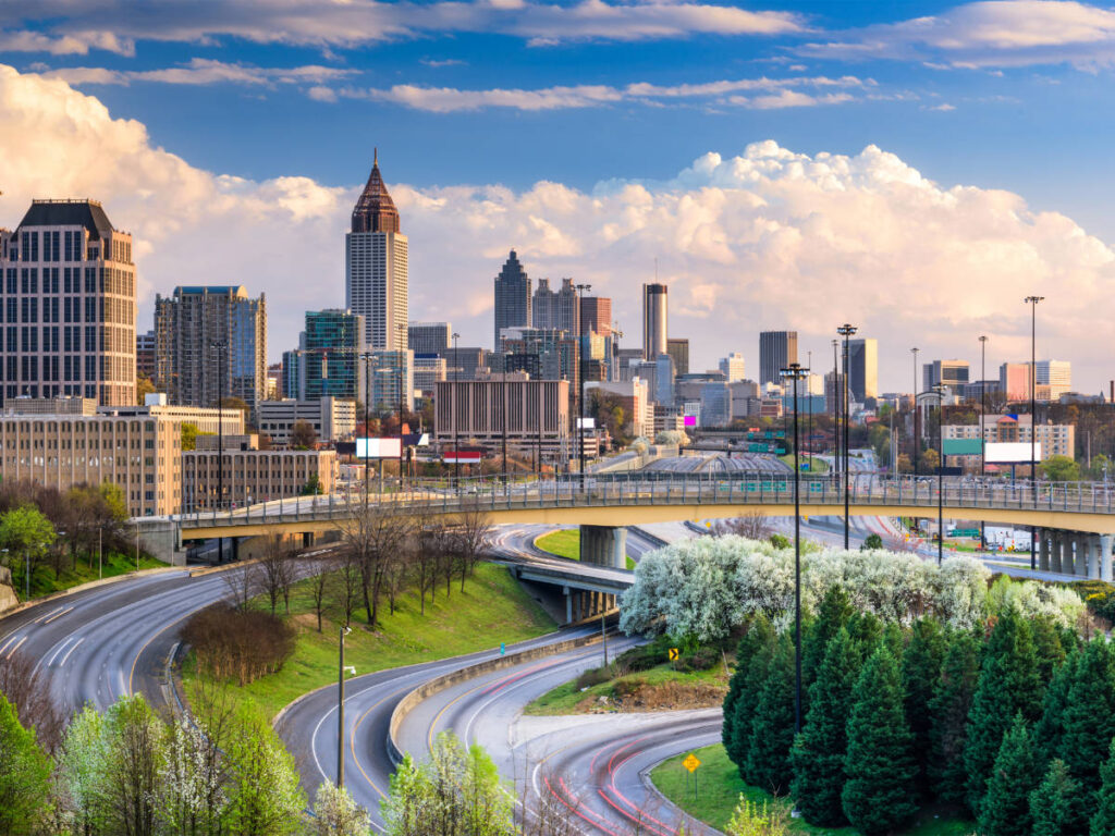 Overlooking view at Downtown Atlanta