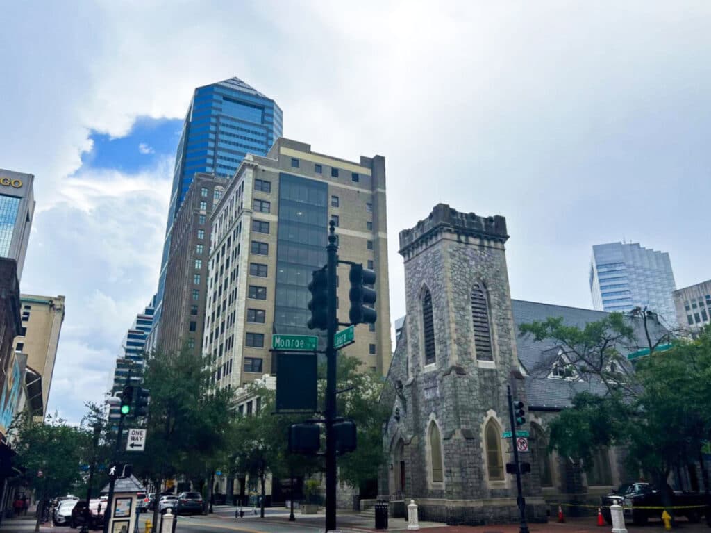 View of the buildings around Downtown Jacksonville