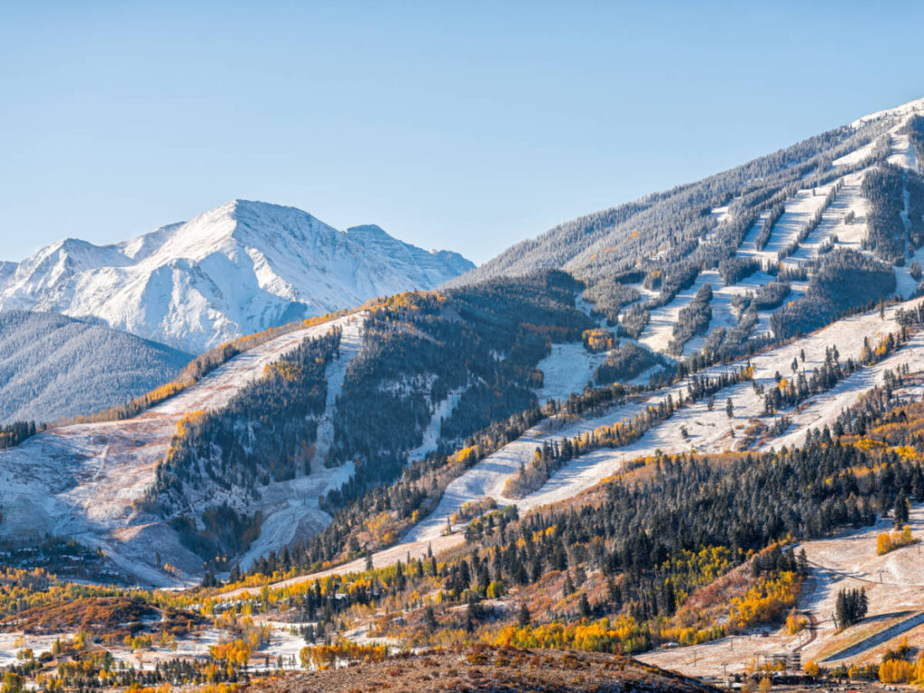 Overlooking view at the Buttermilk Ski Resort