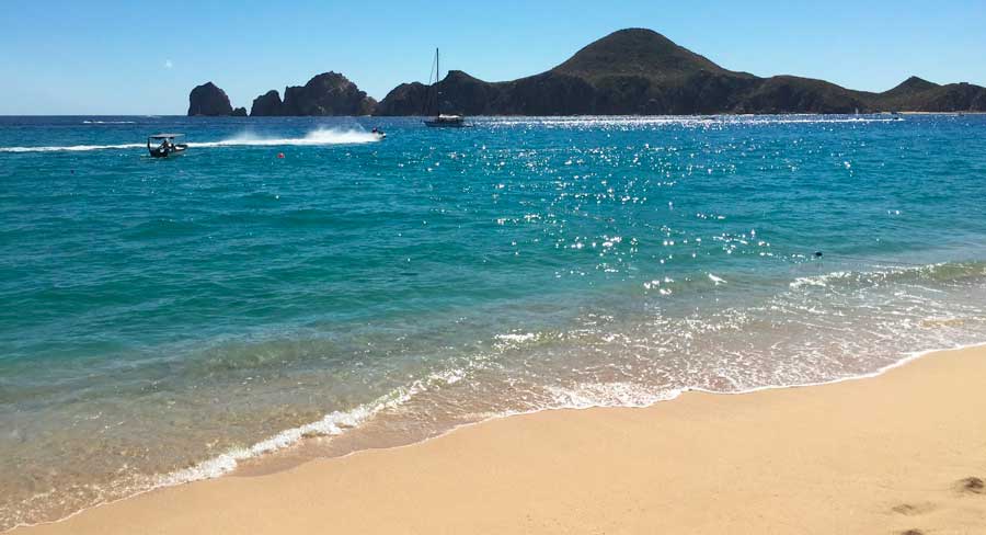Small boats sailing in Cabo San Lucas