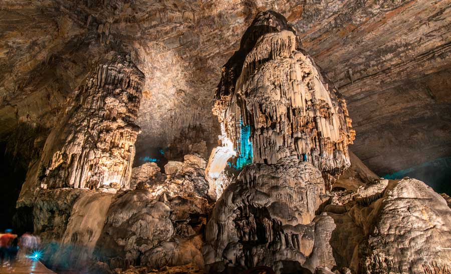 View from the inside of Cacahuamilpa Caves National Park