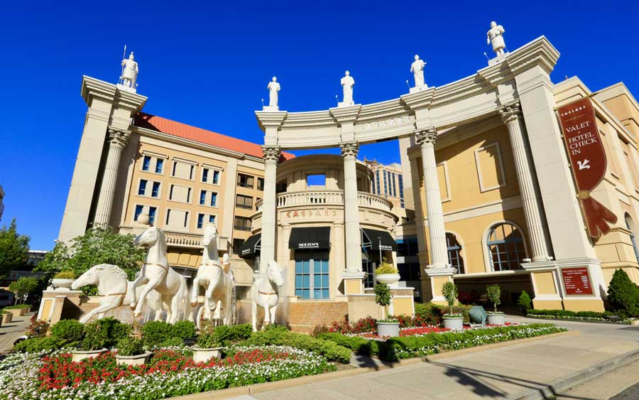 The Caesars Hotel and Casino from the outside