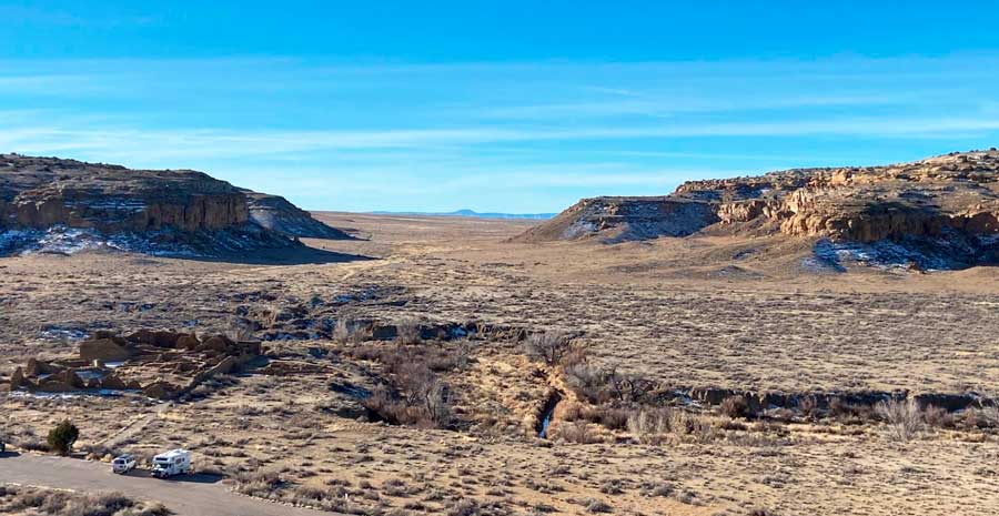 Overlooking view of the  camp site