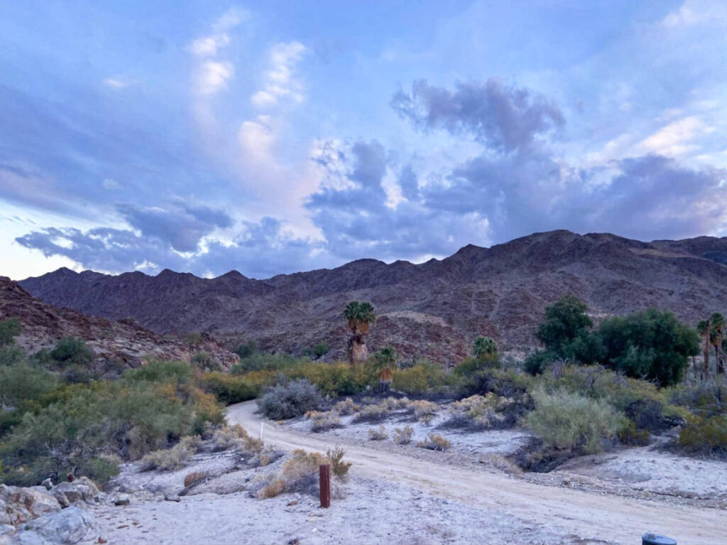 Panoramic view of the Death Valley from the campsite