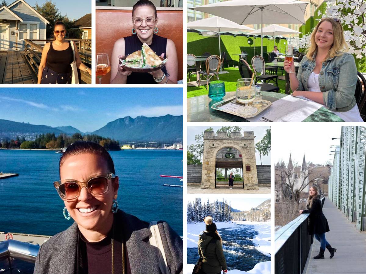 A photo collage of Canada writers