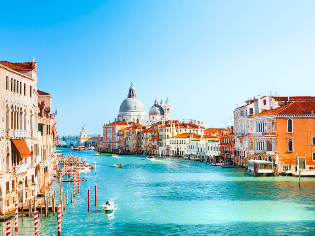 Picturesque view of the canal in Venice