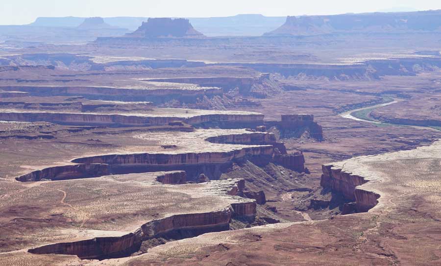 Overlooking view of the Canyonlands National Park