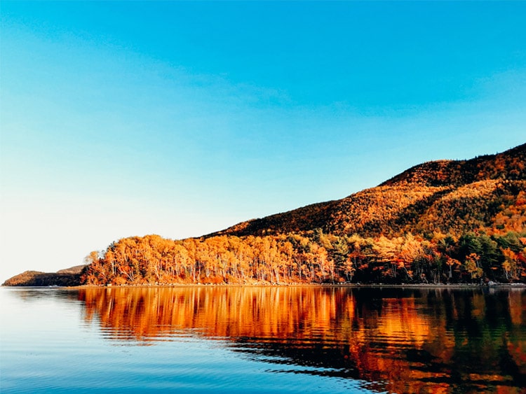 Cape Breton Atlantic Coastline in autumn