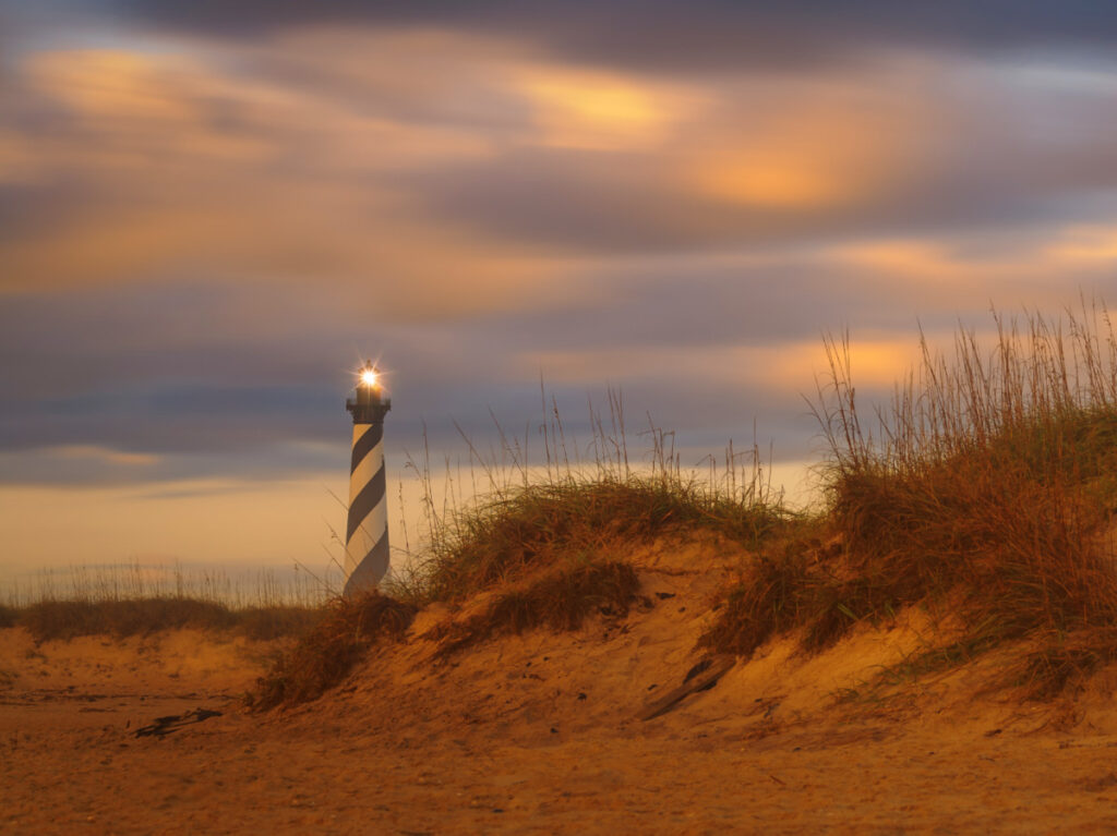 Cape Hatteras Lighthouse at sunrise