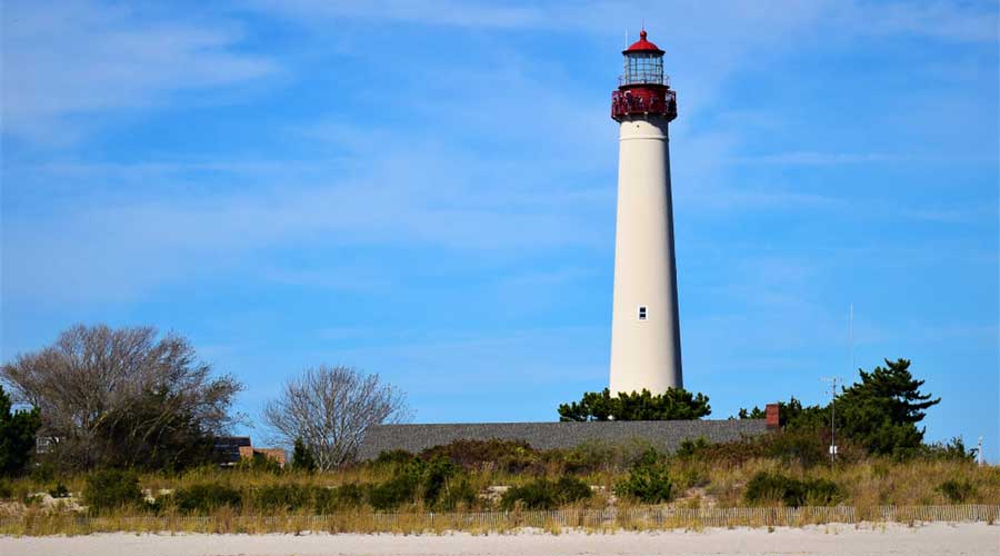 The Cape May Lighthouse from afar