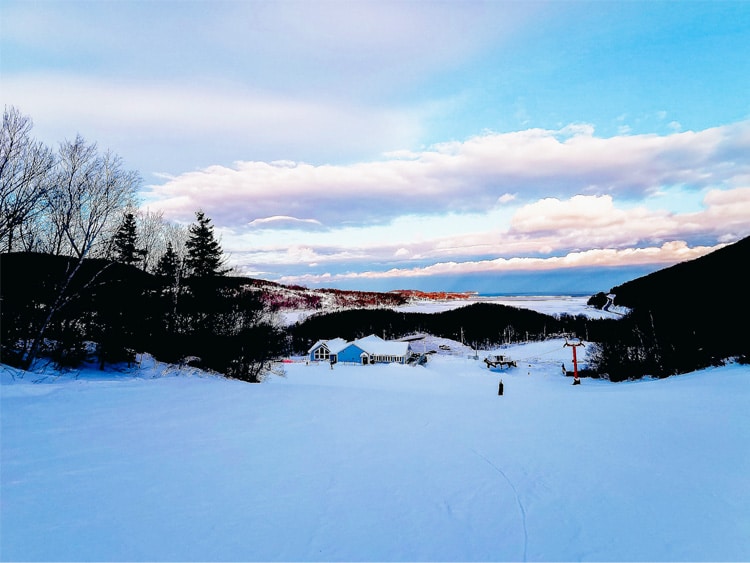 Cape Smokey Ski Area in winter