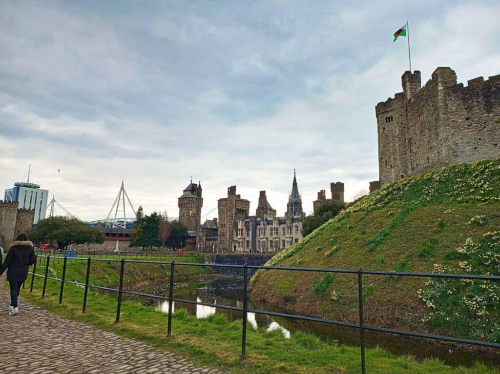 View of the landscape from the Cardiff Castle