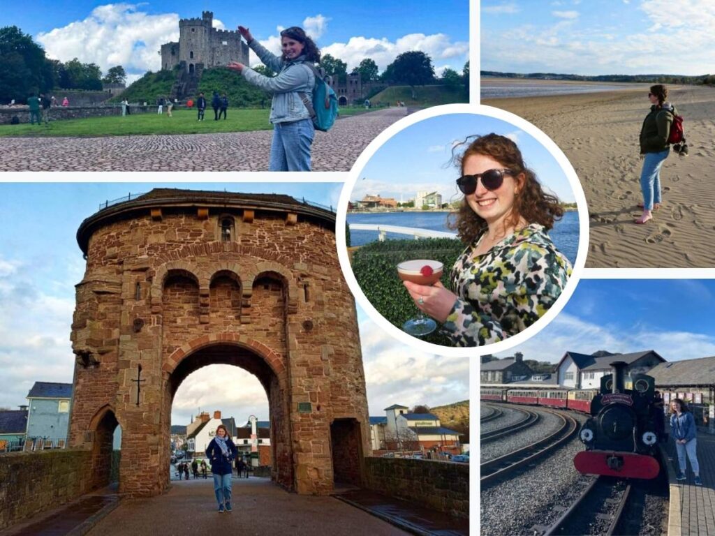 A photo collage of Cardiff writer