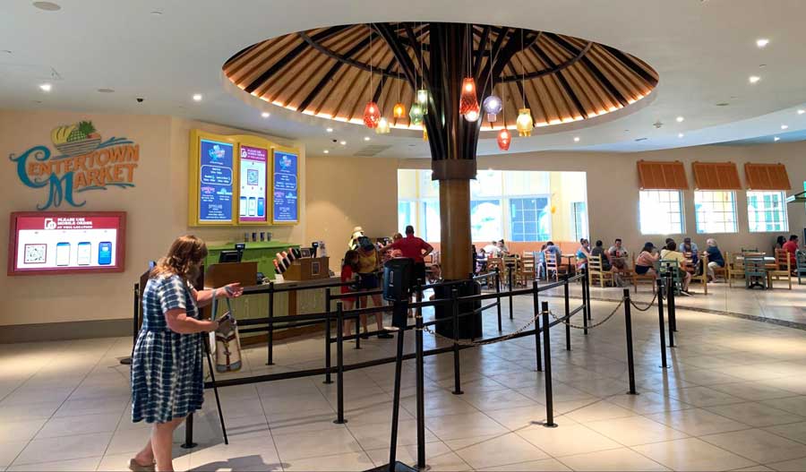 View of people taking their order in Caribbean Beach Resort