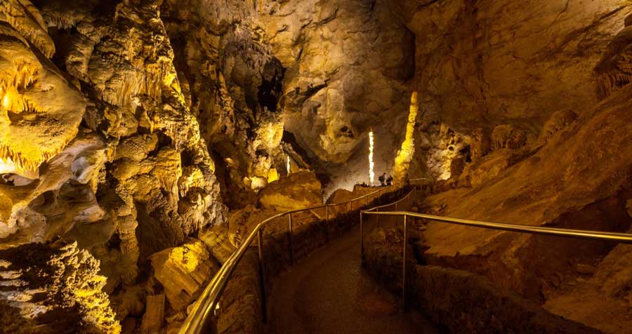 View from the inside of Carlsbad Caverns National Park