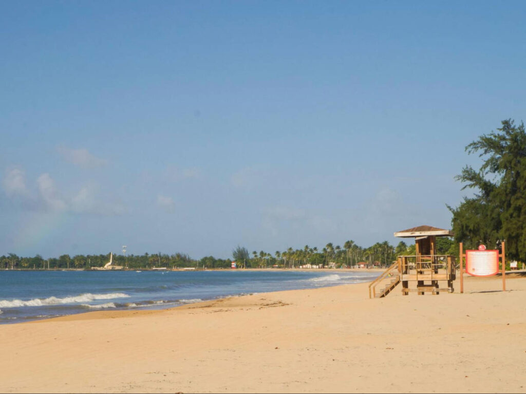 View of the vast shoreline along Carolina Public Beach