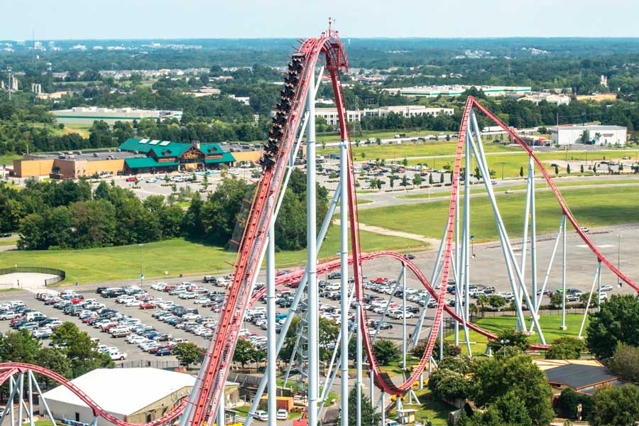 The thrilling ride of Intimidator at Carowinds