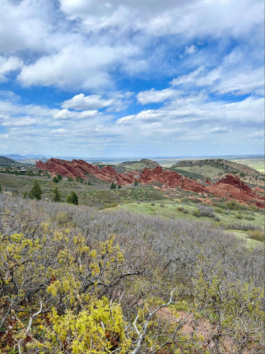 View of the Red rock formations at the Carpenter Peak