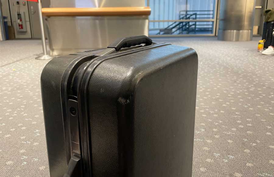View of a carry-on luggage