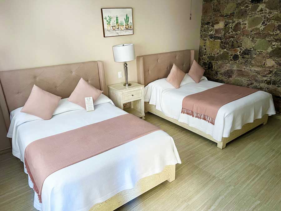View of a two single bed room in Casa Aliza