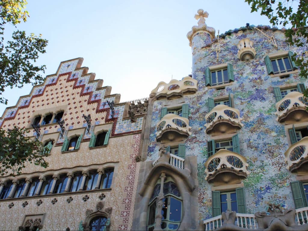 The Casa Batllo building from the outside