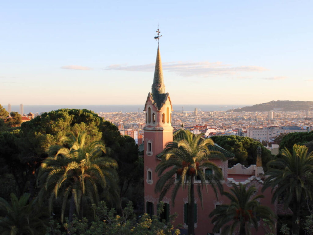 Overlooking view of the Casa Museu Gaudí
