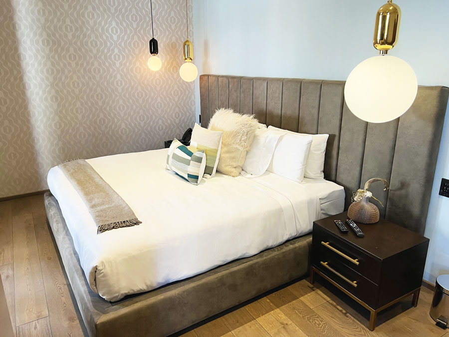 View of the bed in Casa Prim