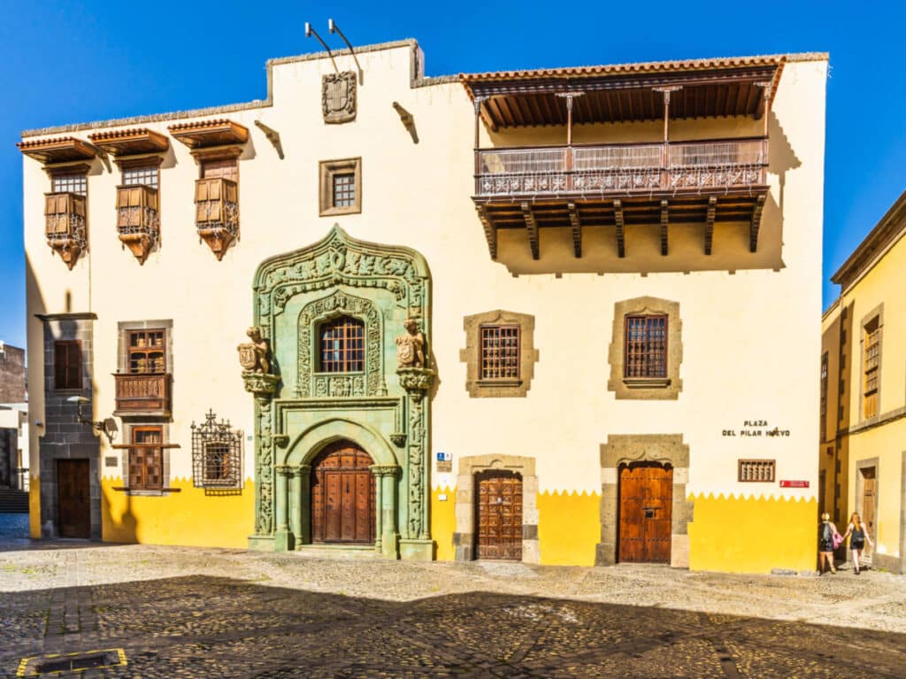 Exterior view of the Casa de Colón in Las Palmas Gran Canaria