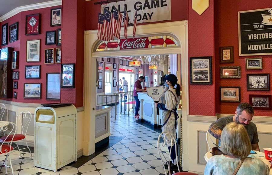 View from the inside of Casey’s Corner