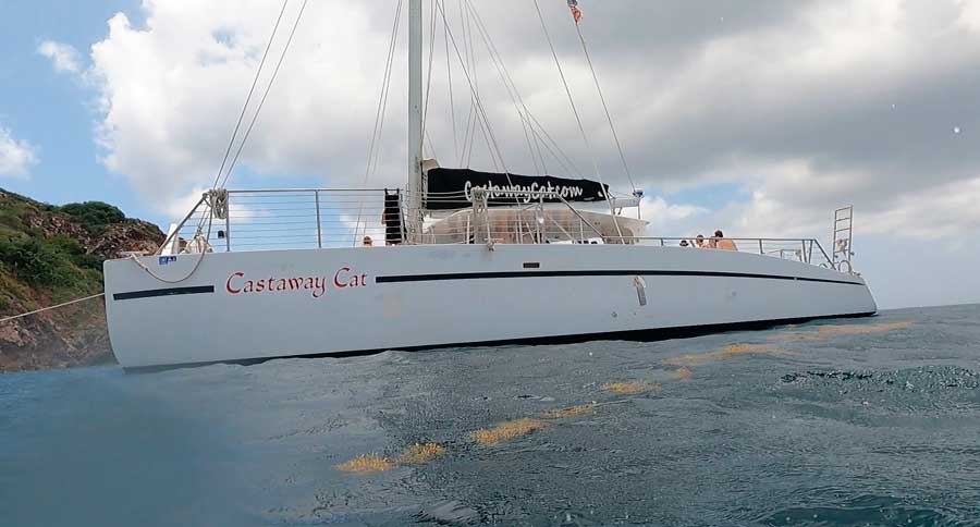 The Castaway Cat sailing boat in St. Thomas
