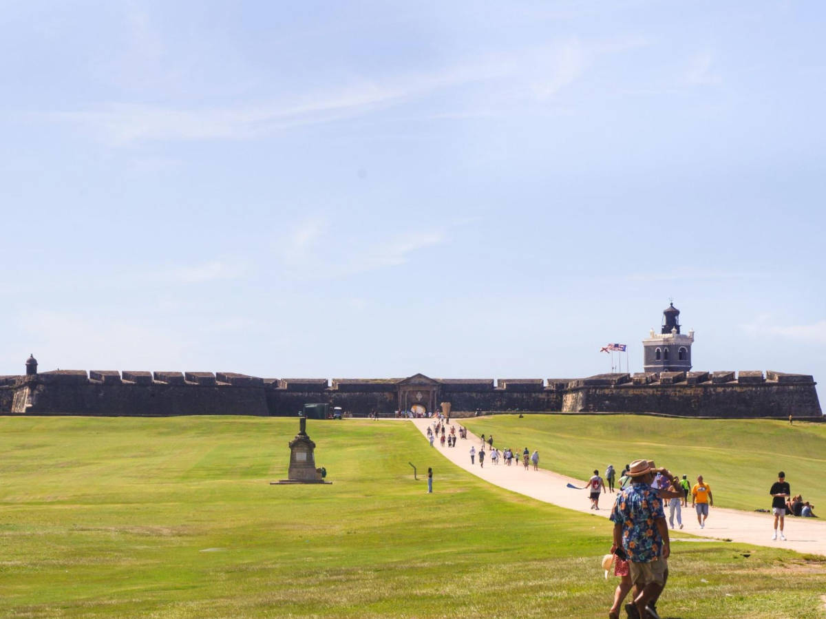 Panoramic view of the Castillo San Felipe del Morro from a distance