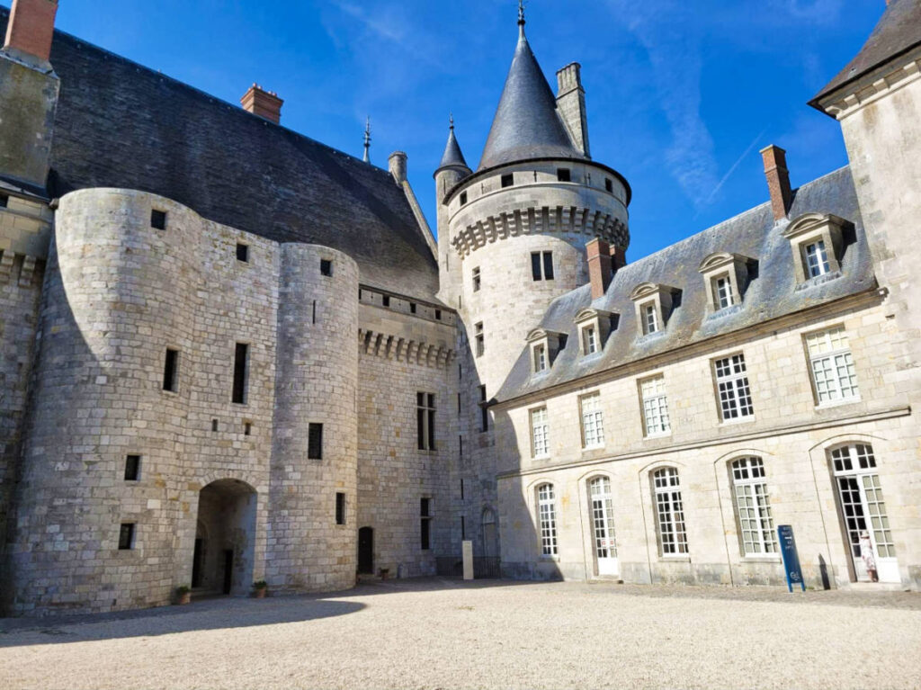 Exterior view of the castle in the Loire Valley
