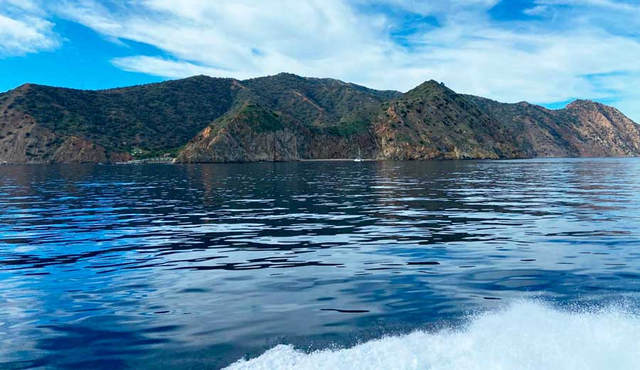 The Catalina Island while on the Catalina Express