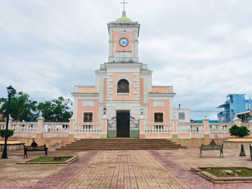 The Catedral Santiago Apóstol from the outside in Fajardo