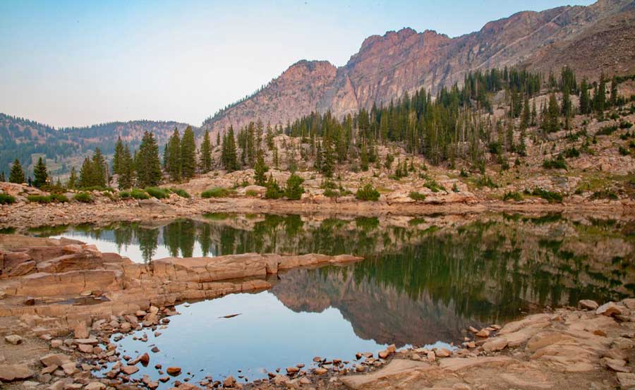 View at the Cecret Lake Trail